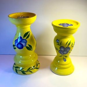 Flower 🌺 Porcelain Two Piece Candle Stands